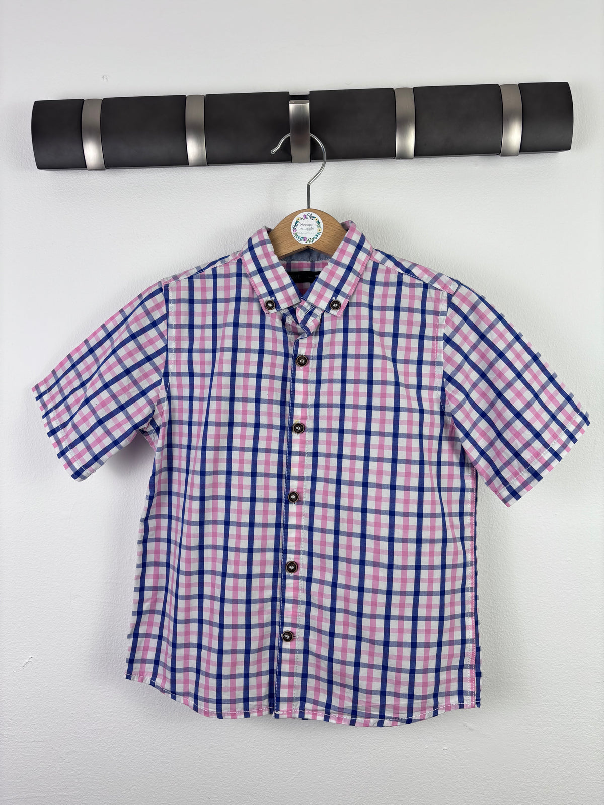 Next Check Short Sleeve Shirt 4–5 Years-Shirts-Second Snuggle Preloved