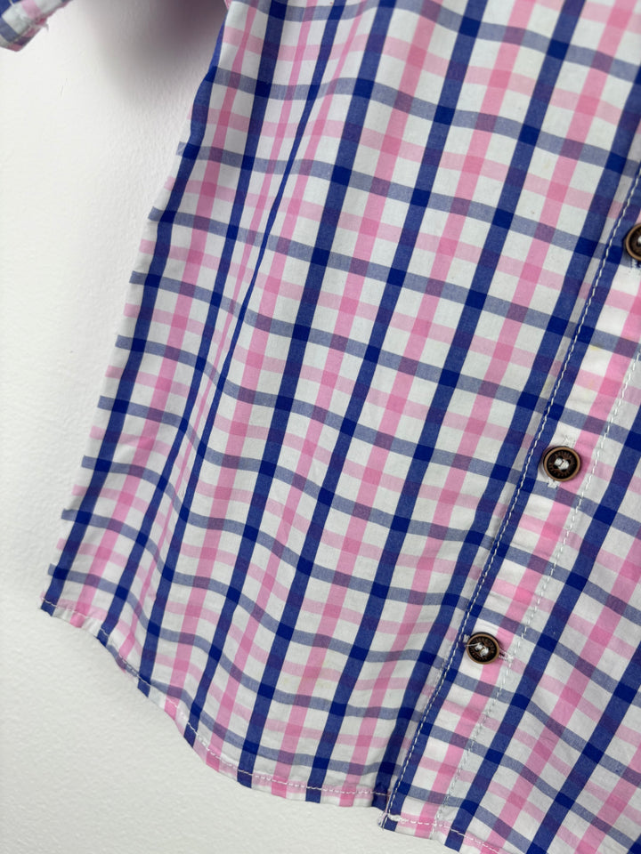 Next Check Short Sleeve Shirt 4–5 Years-Shirts-Second Snuggle Preloved
