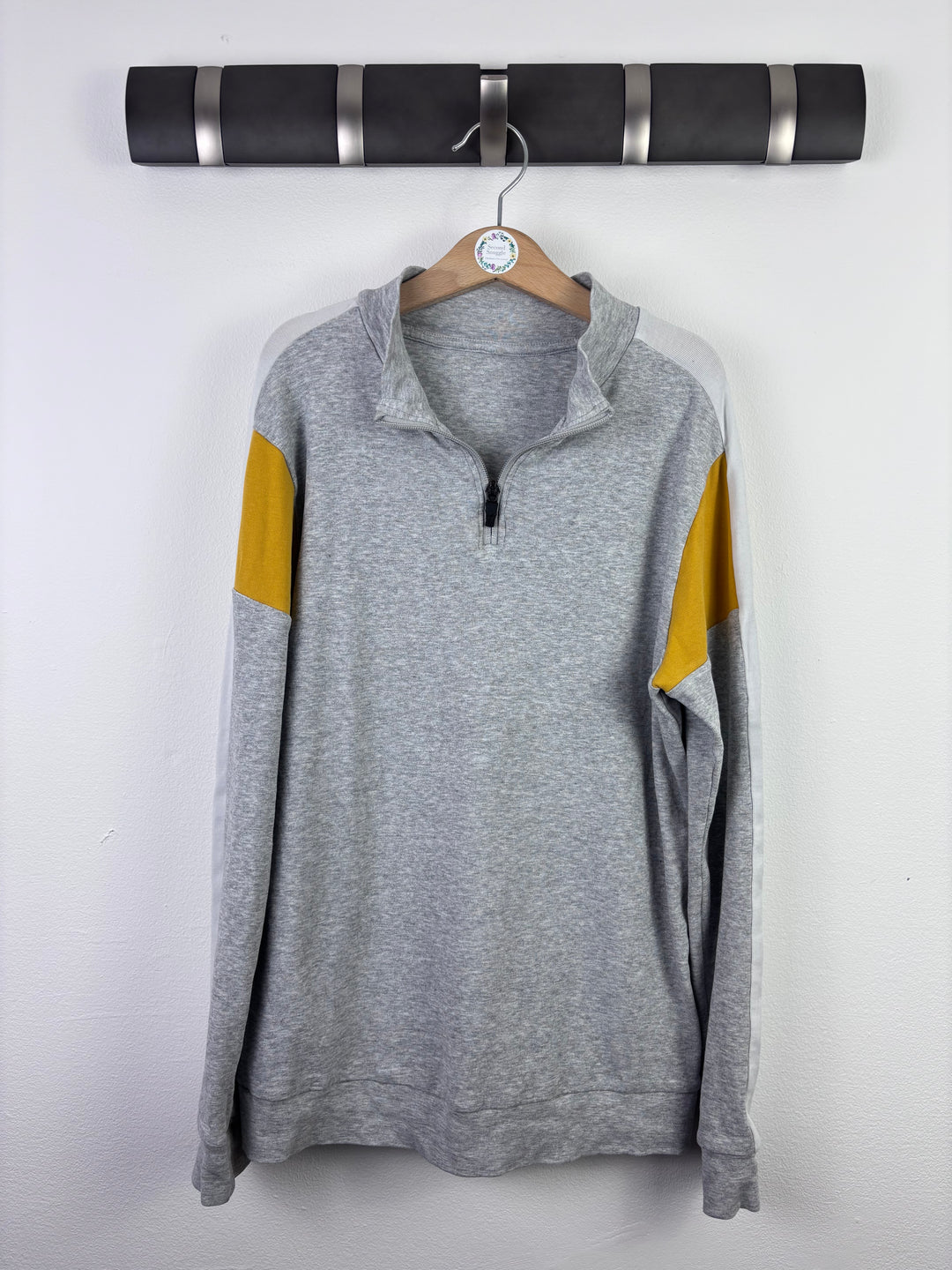 M&S Quarter Zip Sweatshirt 11–12 Years-Jumpers-Second Snuggle Preloved