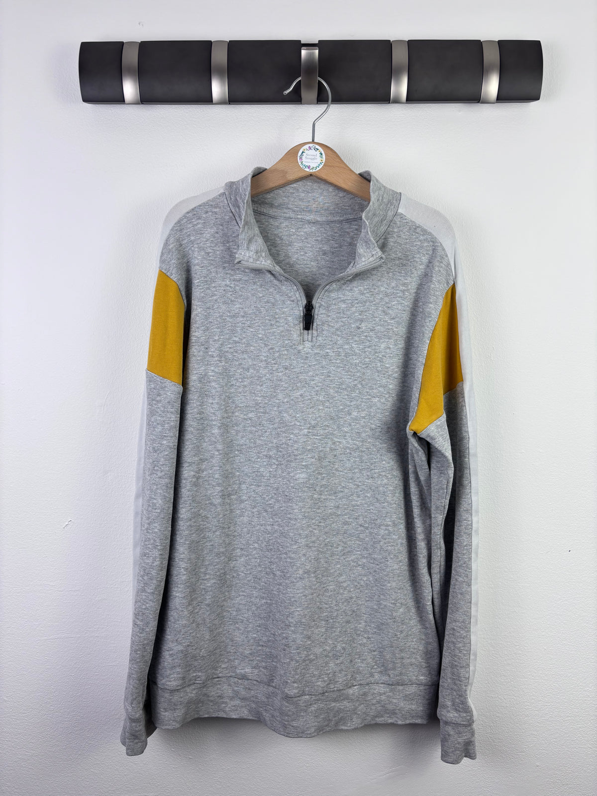 M&S Quarter Zip Sweatshirt 11–12 Years-Jumpers-Second Snuggle Preloved