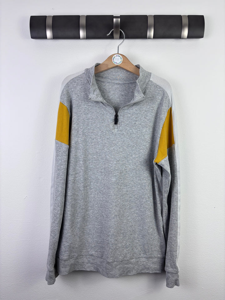 M&S Quarter Zip Sweatshirt 11–12 Years-Jumpers-Second Snuggle Preloved