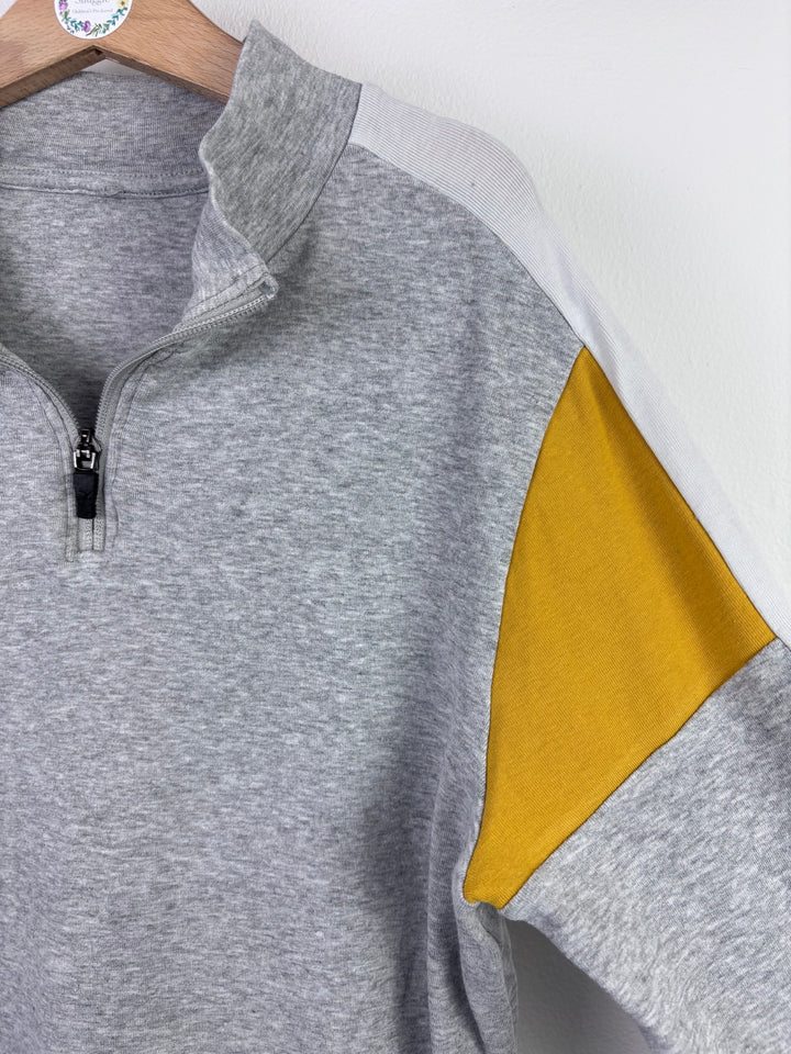 M&S Quarter Zip Sweatshirt 11–12 Years-Jumpers-Second Snuggle Preloved