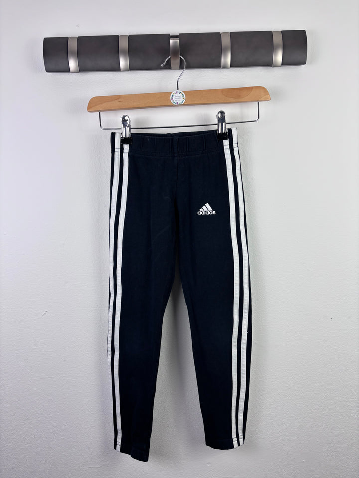 Adidas Black Leggings 7–8 Years-Leggings-Second Snuggle Preloved