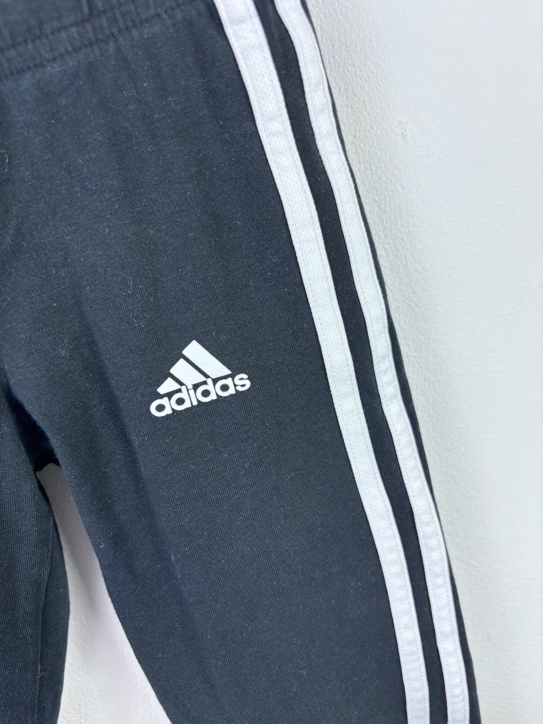 Adidas Black Leggings 7–8 Years-Leggings-Second Snuggle Preloved