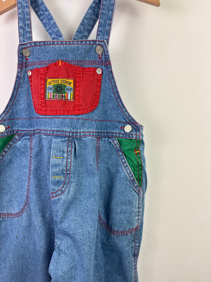 M&S Vintage Denim Dungarees 3–4 Years-Dungarees-Second Snuggle Preloved