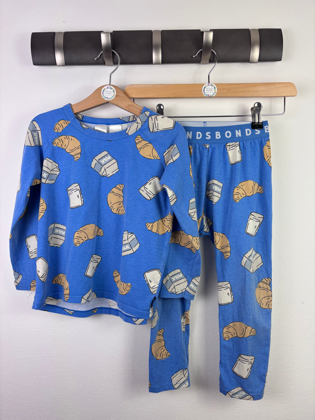 Bonds Milk & Croissant Pyjama Set 4 Years-Night Wear-Second Snuggle Preloved