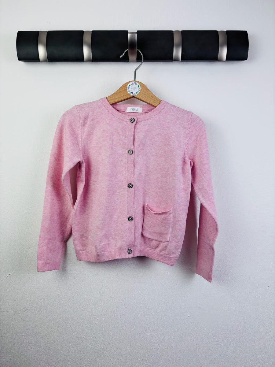 Ex Next Girls Pink Button Front Cardigan-Cardigans-Second Snuggle Preloved