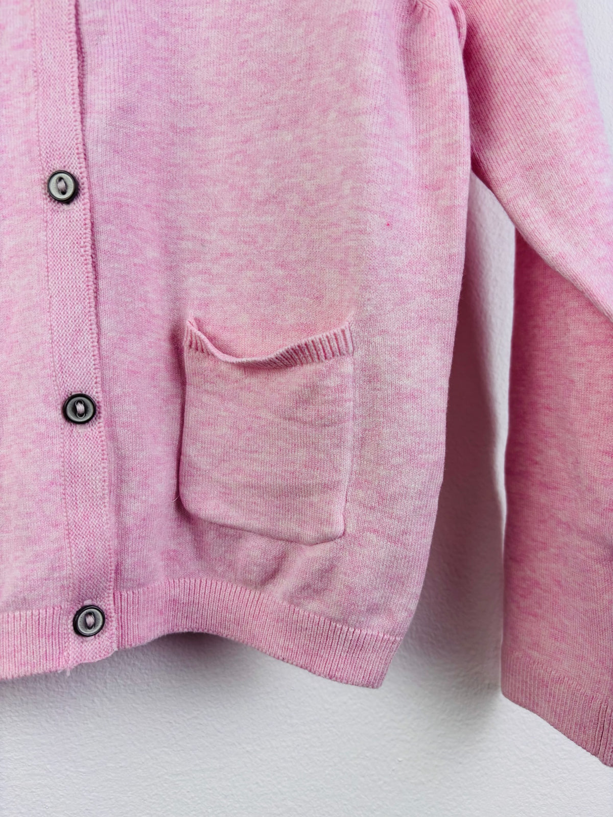 Ex Next Girls Pink Button Front Cardigan-Cardigans-Second Snuggle Preloved