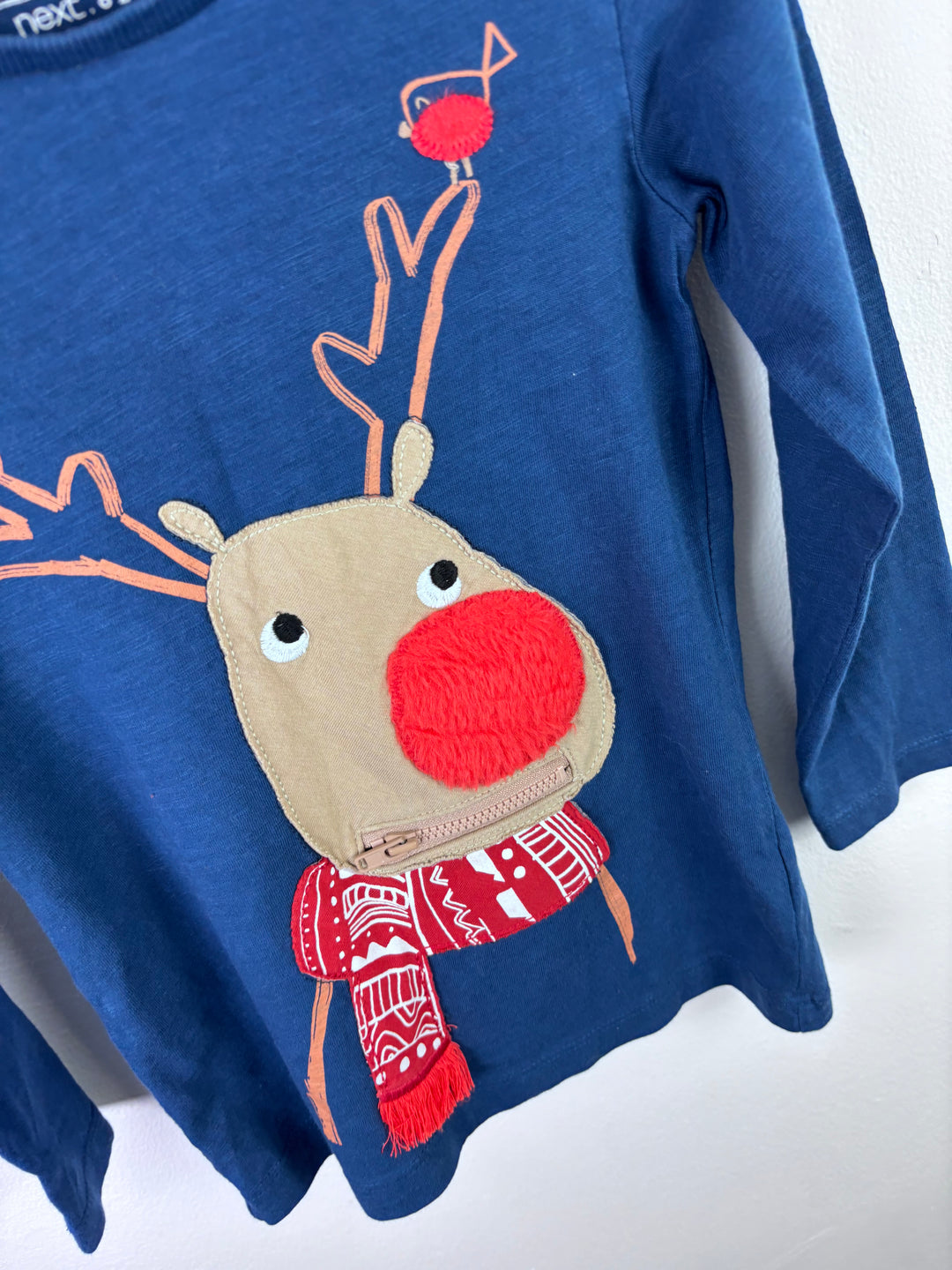 Next Reindeer Long Sleeve Top 3–4 Years-Tops-Second Snuggle Preloved