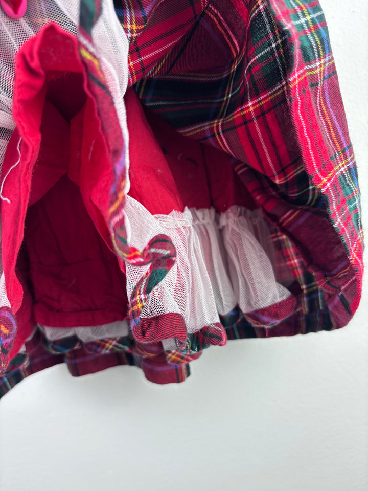 Ex JoJo Maman Bebe Tartan Dress 6–12 Months-Dresses-Second Snuggle Preloved