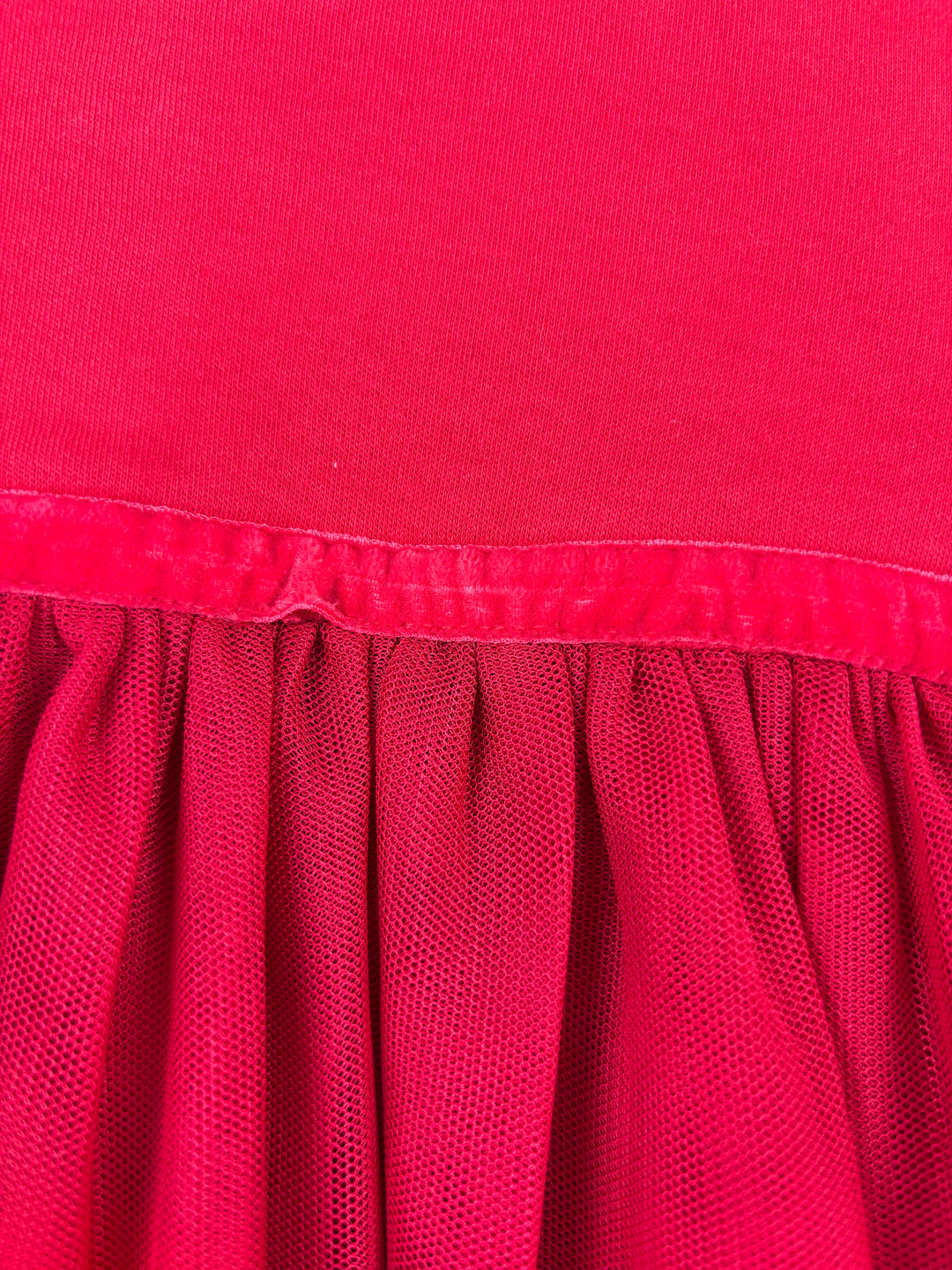 JoJo Maman Bebe Red Tulle Party Dress 6–12 Months-Dresses-Second Snuggle Preloved