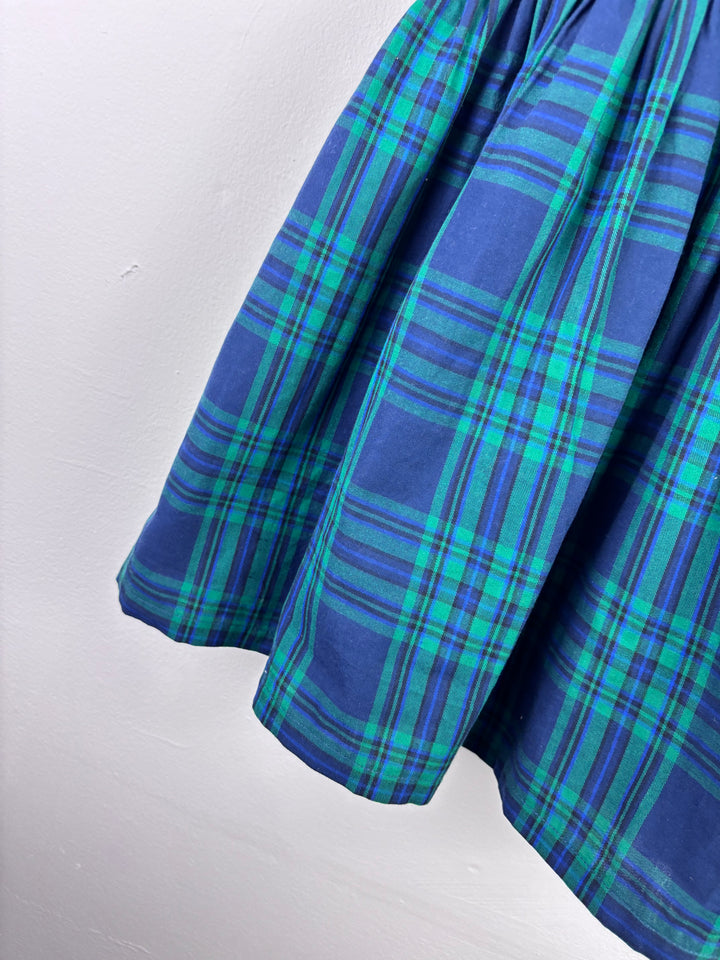Ex JoJo Maman Bebe Green Tartan Party Dress 2–3 Years-Dresses-Second Snuggle Preloved