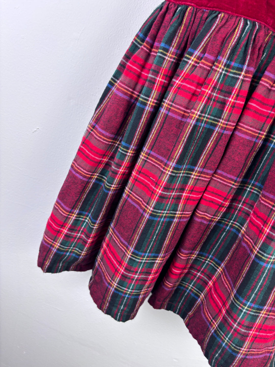Ex JoJo Maman Bebe Red Tartan Party Dress 2–3 Years-Dresses-Second Snuggle Preloved