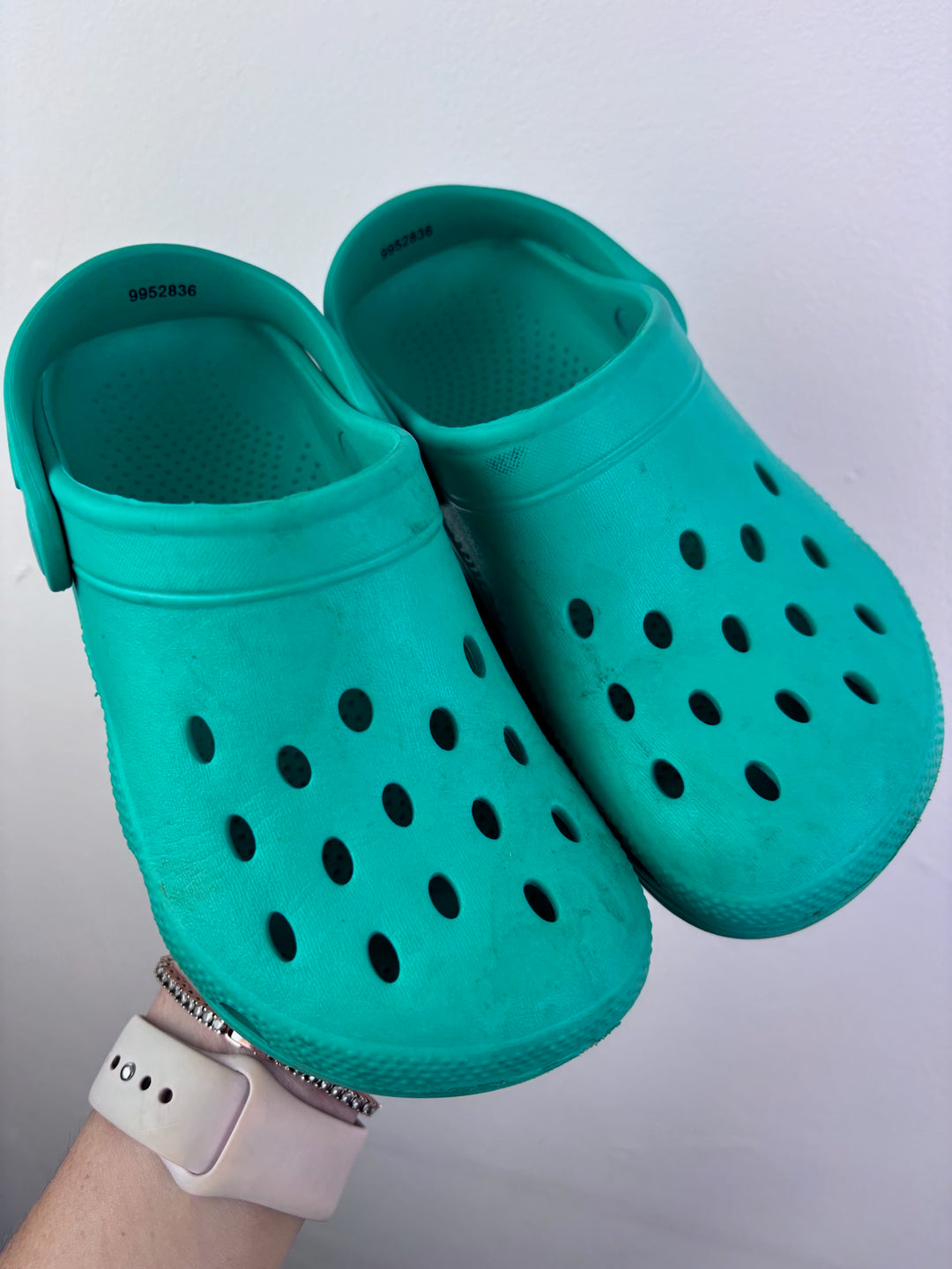 M&S Teal Kids Clogs Slip-On Sandals UK 12