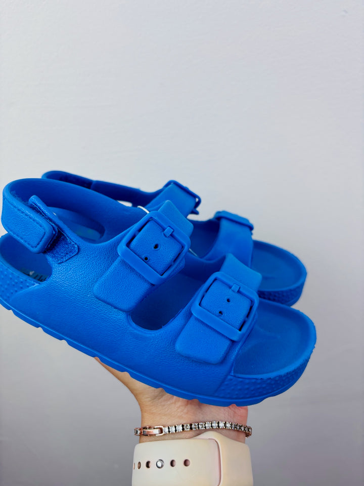 George Blue Double Buckle Sandals UK 10
