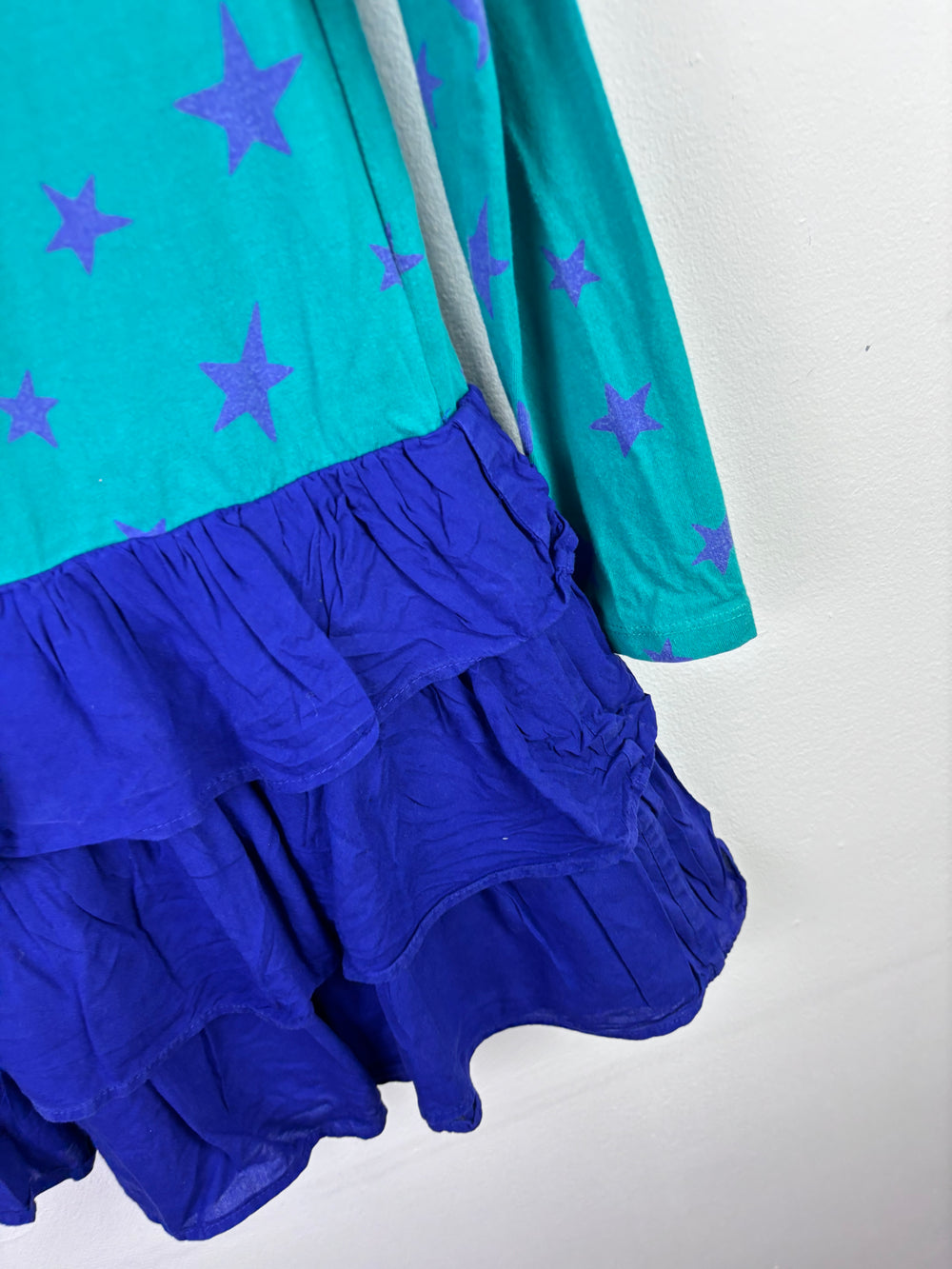 Mini Boden Star Print Tiered Dress 6-7 Years PLAY-Dresses-Second Snuggle Preloved
