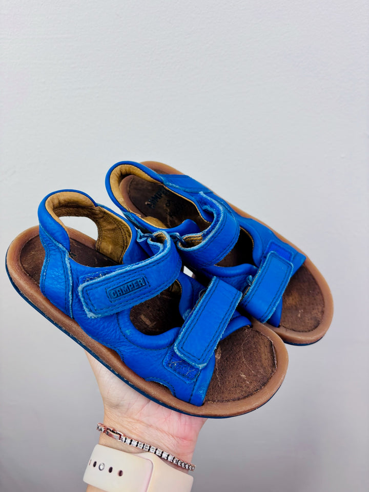 Camper Blue Leather Sandals Touch Fastening EU 28 (UK10)