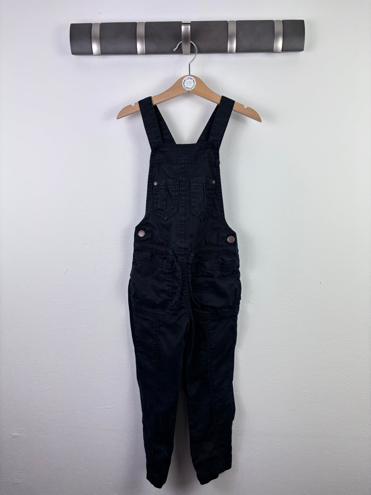 Next Black Dungarees 4 Years-Dungarees-Second Snuggle Preloved