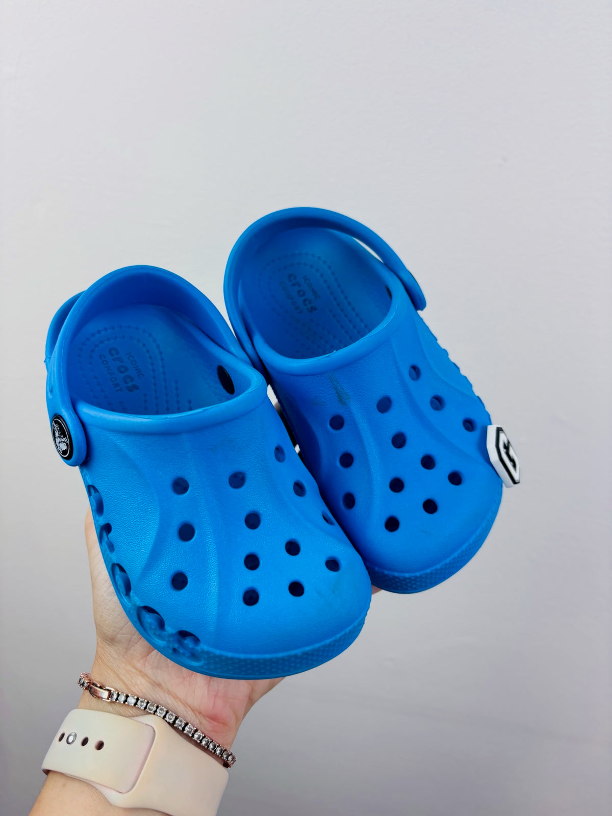 Crocs Blue Classic Clogs C8-Shoes-Second Snuggle Preloved