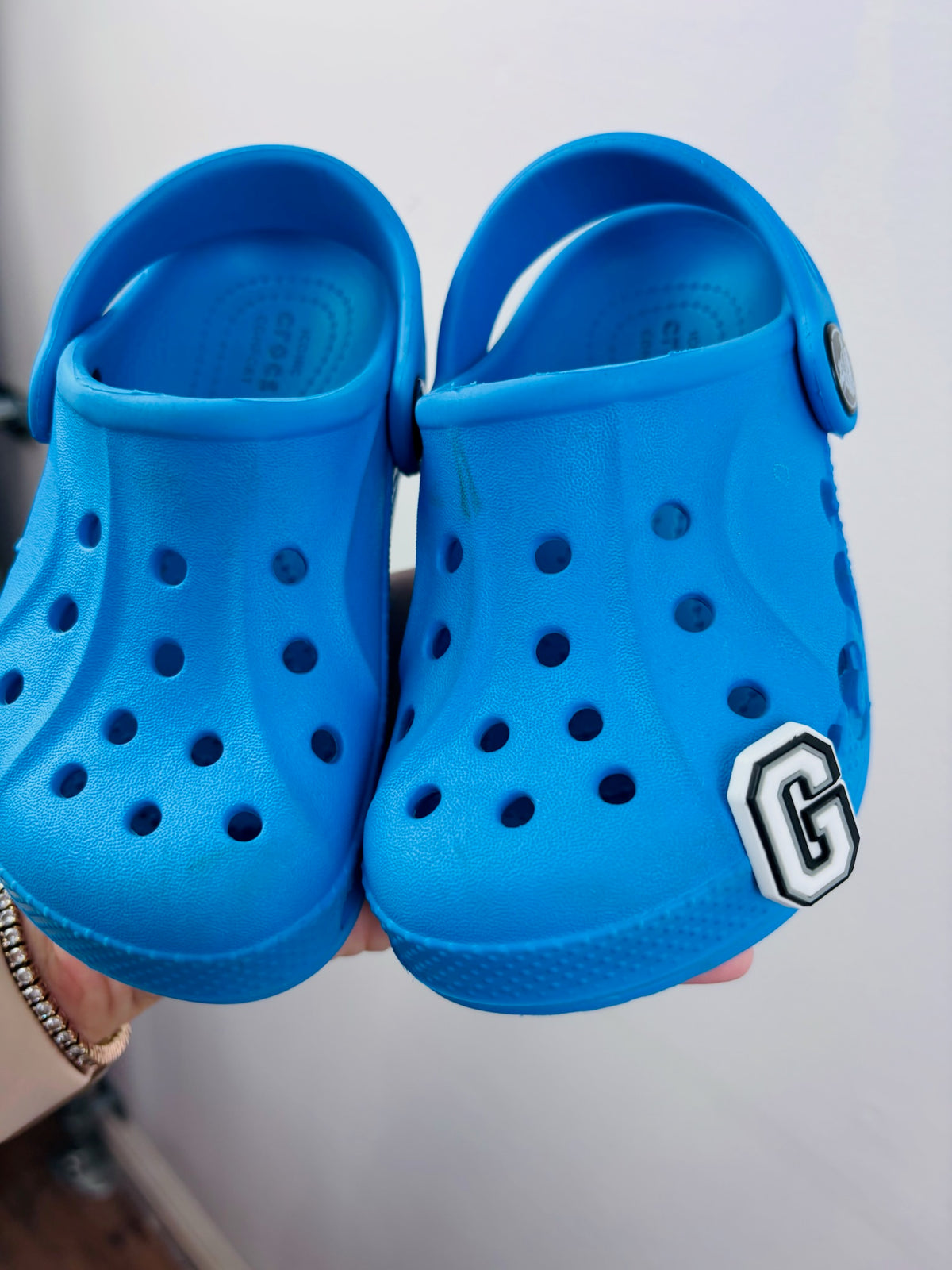 Crocs Blue Classic Clogs C8-Shoes-Second Snuggle Preloved