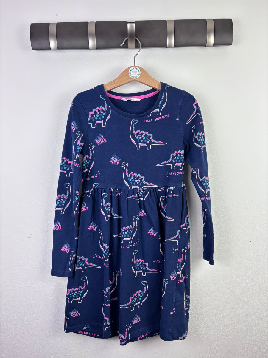 M&S Dinosaur Print Dress 6-7 Years-Dresses-Second Snuggle Preloved