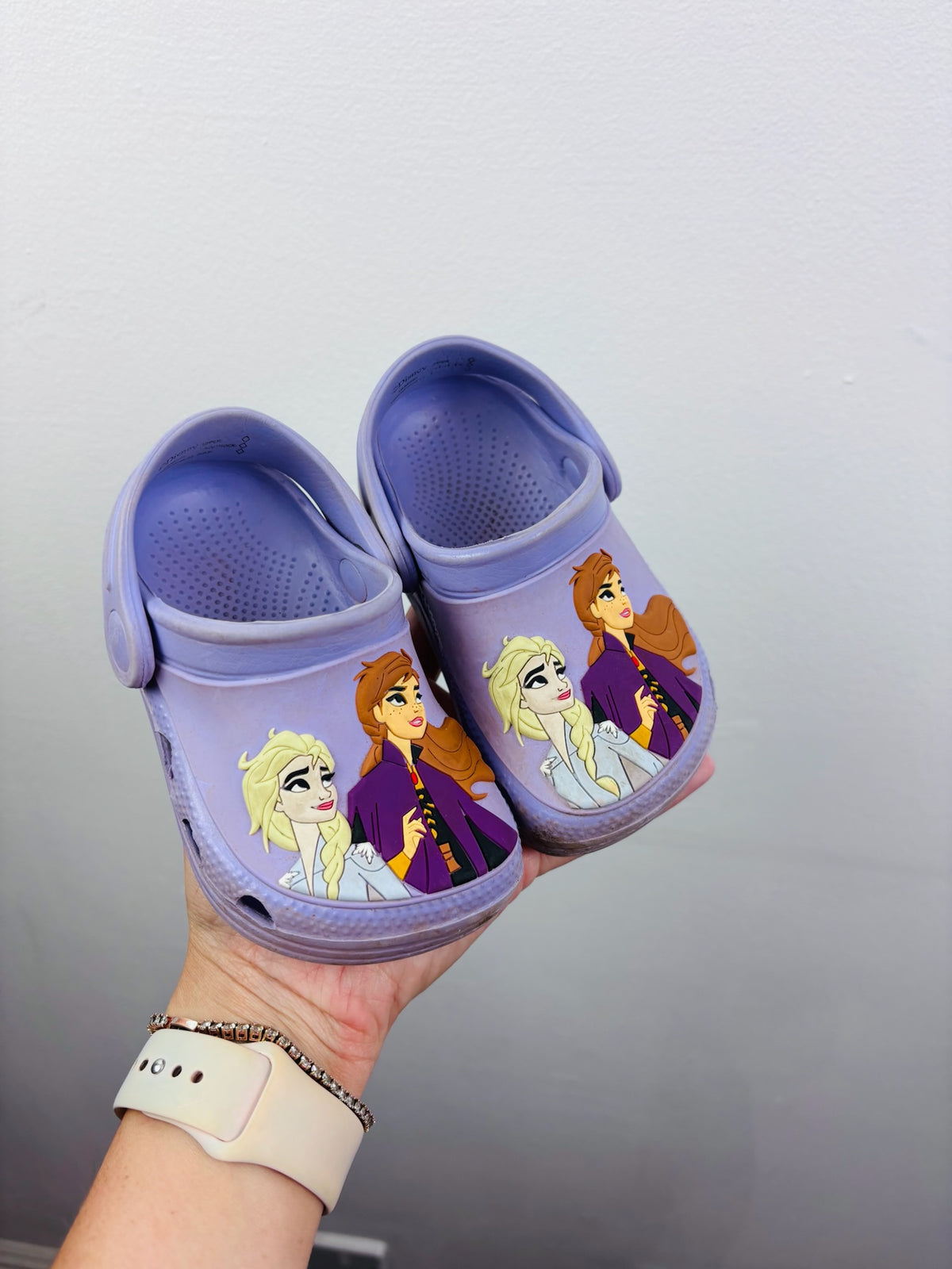 M&S Disney Frozen Purple Clogs UK 6-Shoes-Second Snuggle Preloved