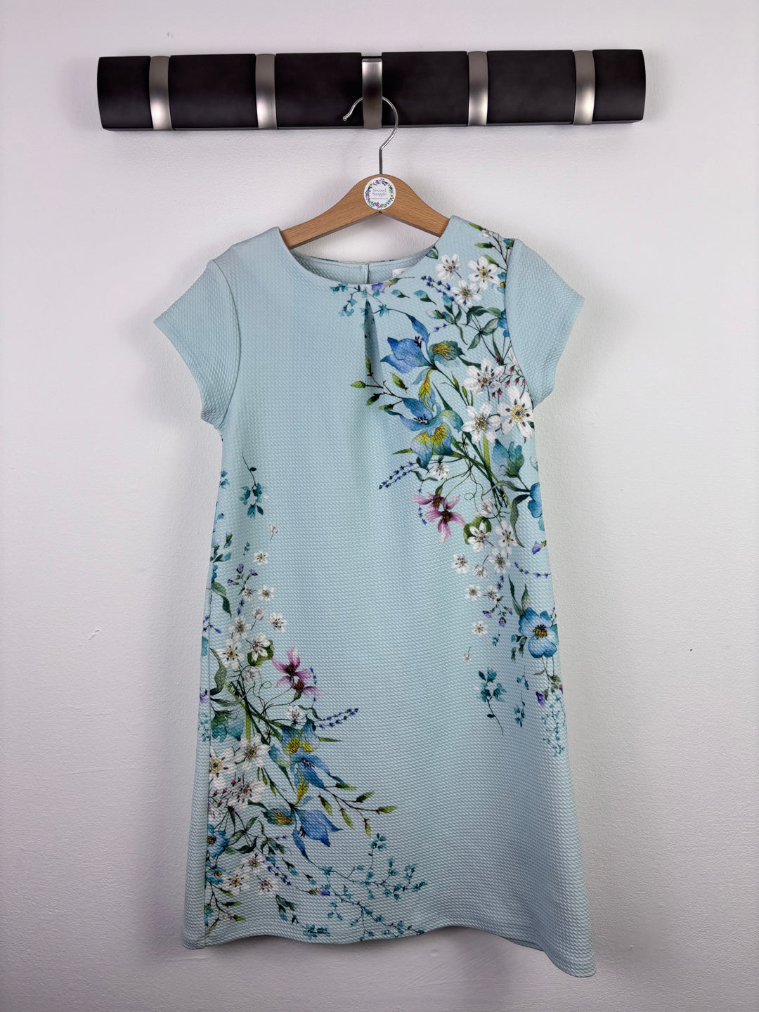 Next Blue Floral Dress 8 Years-Dresses-Second Snuggle Preloved
