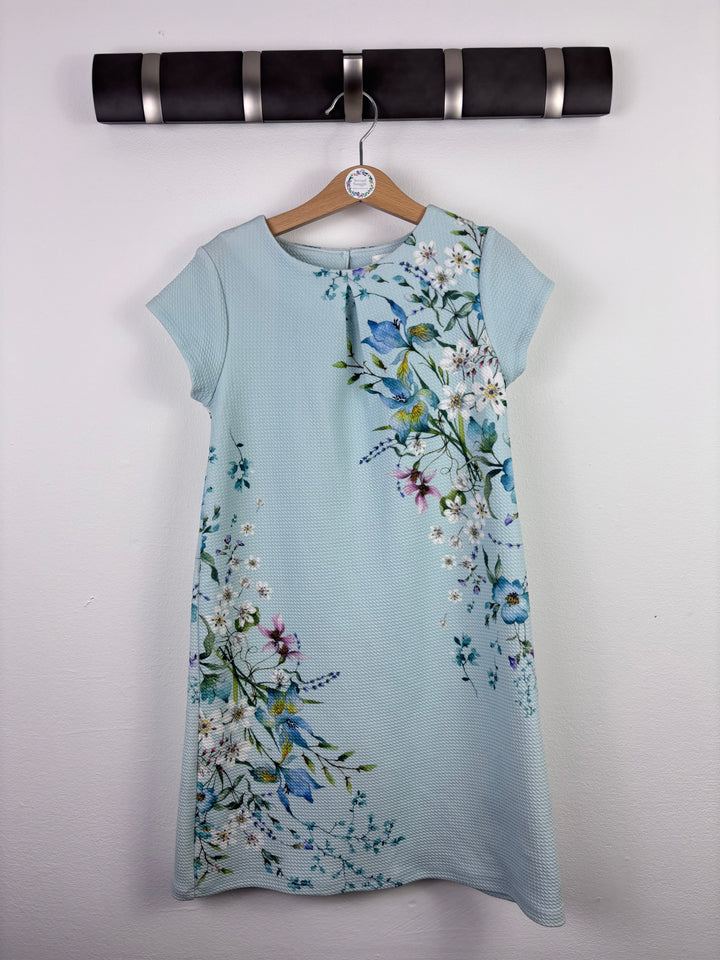 Next Blue Floral Dress 8 Years-Dresses-Second Snuggle Preloved