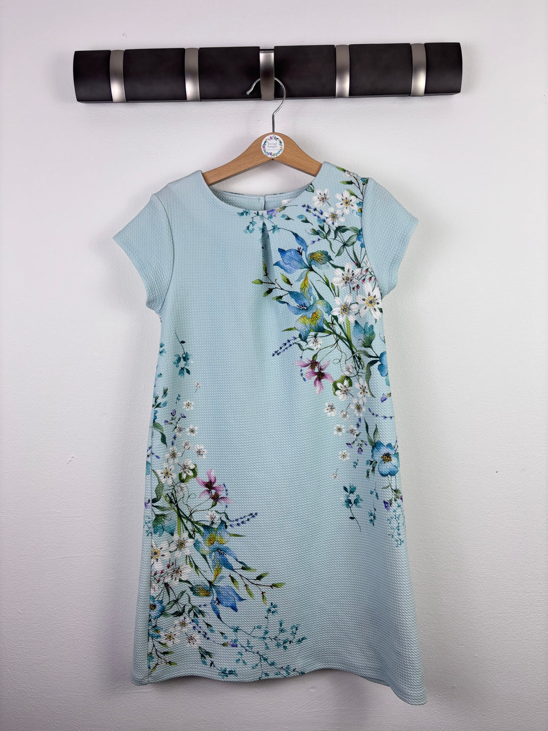 Next Blue Floral Dress 8 Years-Dresses-Second Snuggle Preloved
