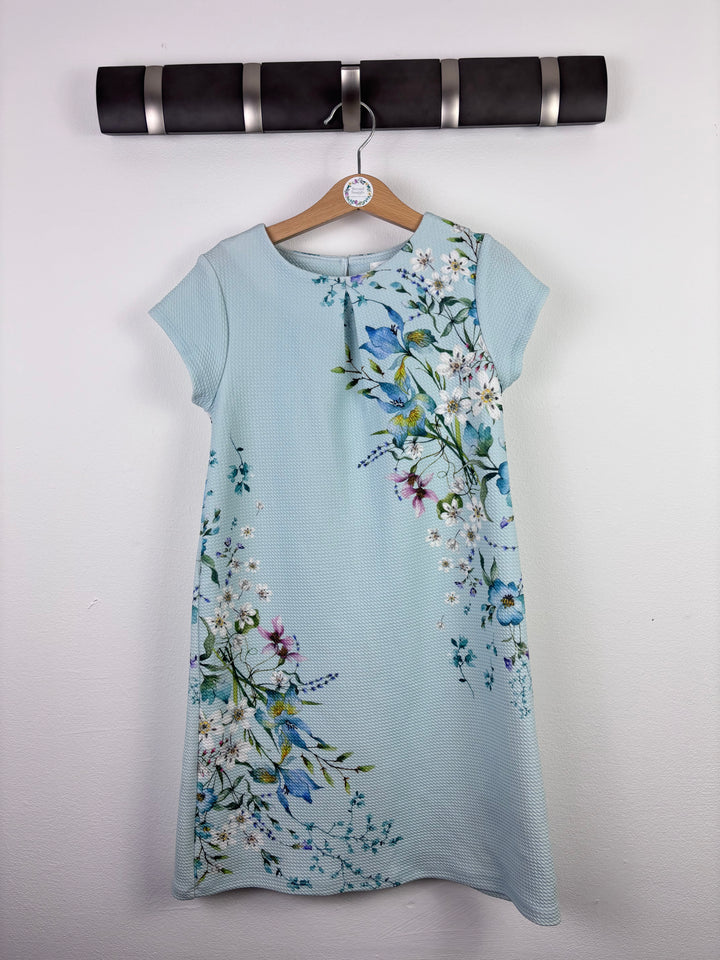 Next Blue Floral Dress 8 Years-Dresses-Second Snuggle Preloved