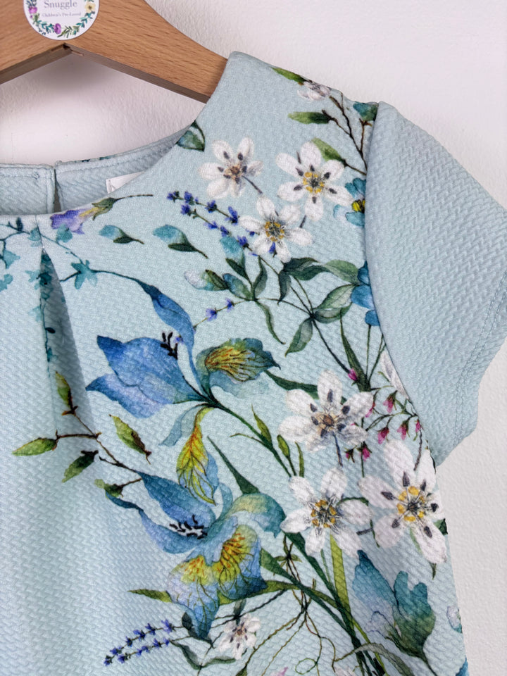 Next Blue Floral Dress 8 Years-Dresses-Second Snuggle Preloved