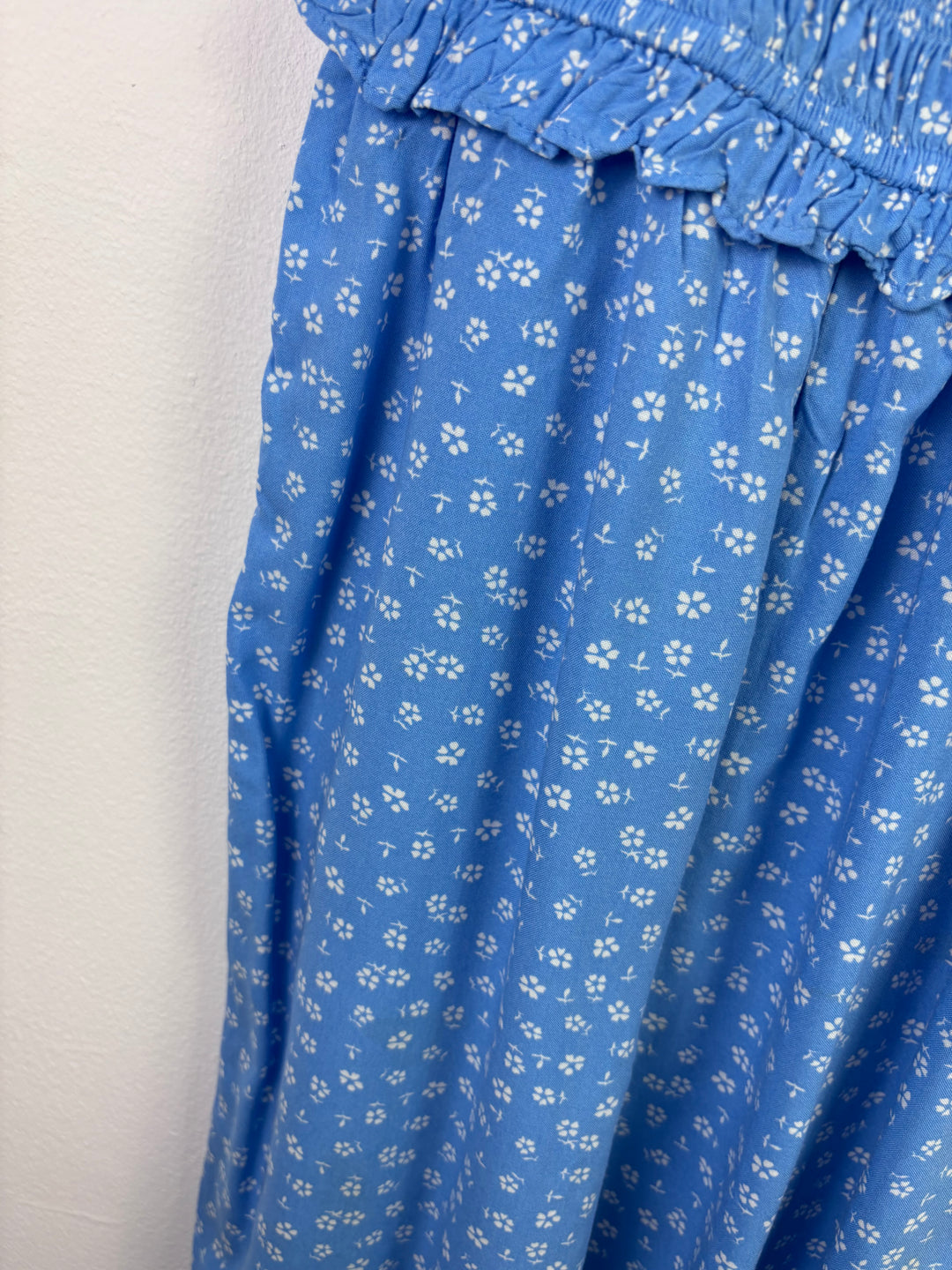 Next Blue Smocked Jumpsuit 8 Years-Jump Suits-Second Snuggle Preloved