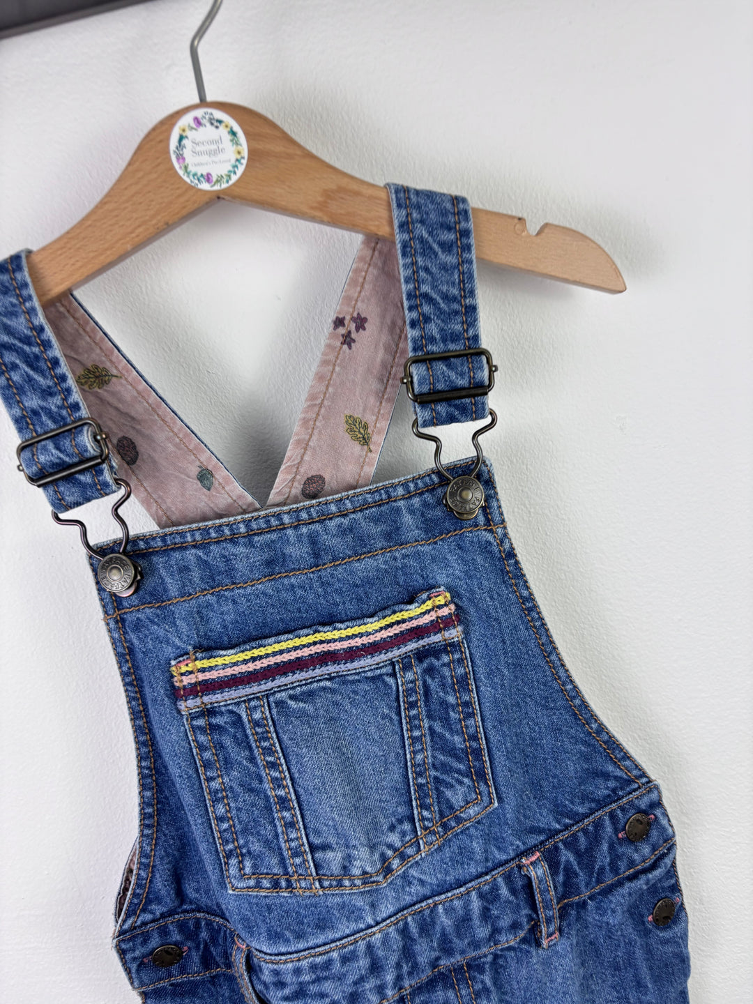 Fat Face Blue Denim Dungarees 5 Years