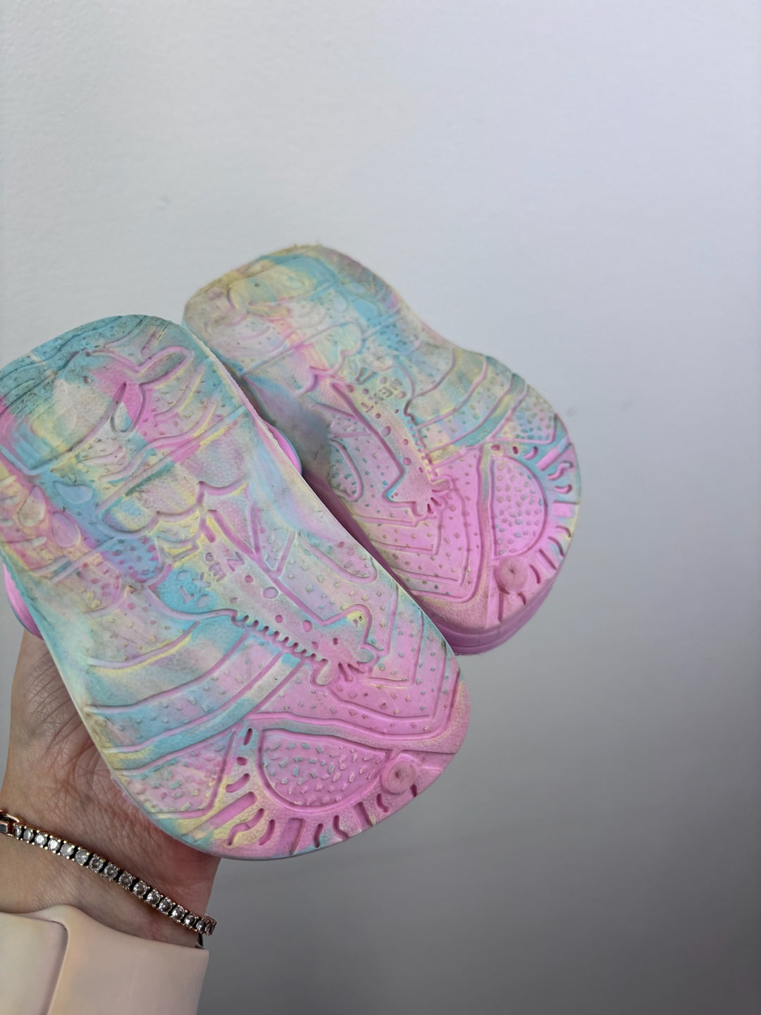 Next Pastel Tie Dye Clogs UK 3