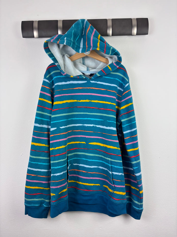 Lands’ End Teal Stripe Hoodie L (10–12 Years)