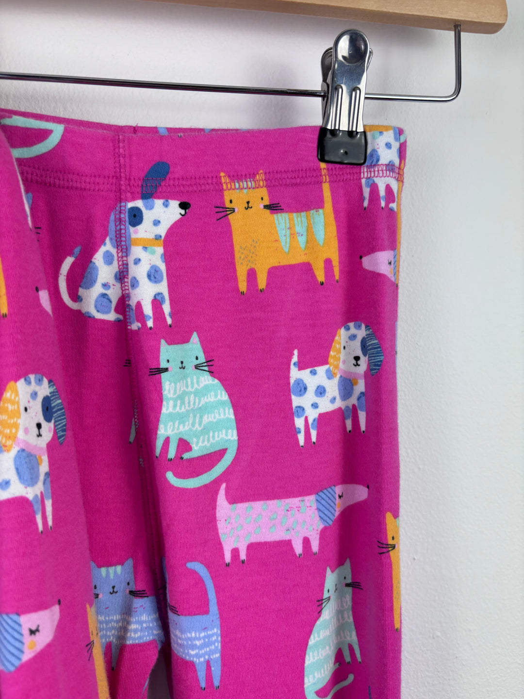 Next Cat Print Pyjama Set 7 Years-Night Wear-Second Snuggle Preloved