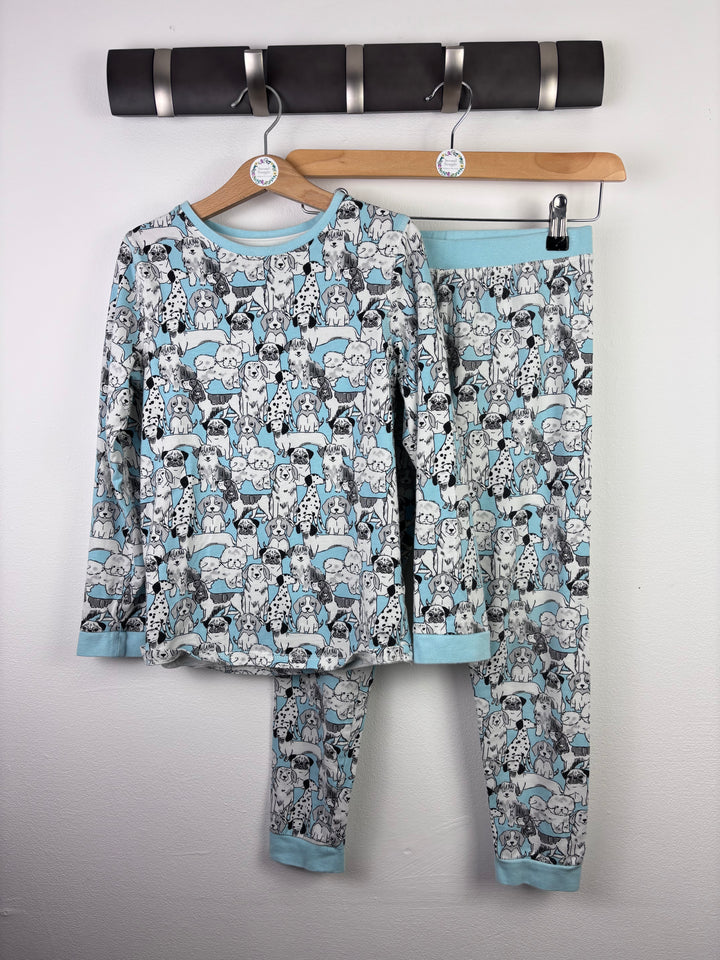 M&S Dog Print Pyjama Set 8–9 Years-Night Wear-Second Snuggle Preloved
