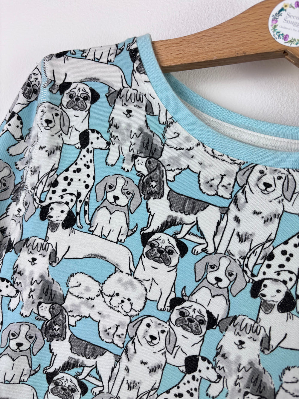 M&S Dog Print Pyjama Set 8–9 Years-Night Wear-Second Snuggle Preloved