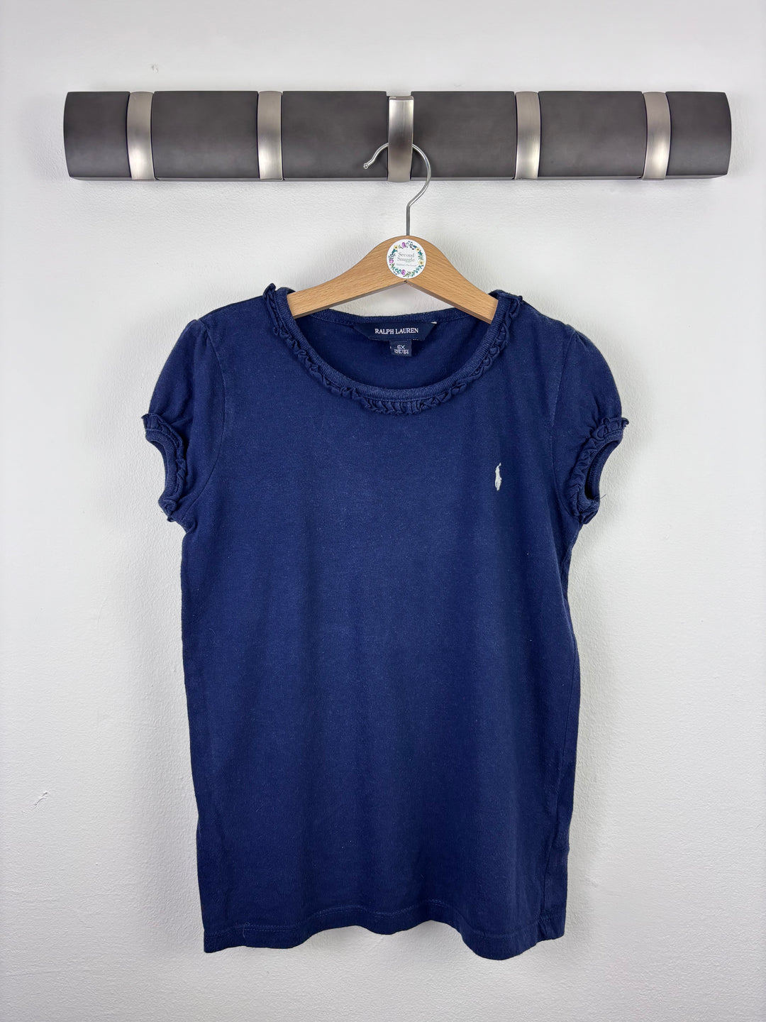 Ralph Lauren Navy T-Shirt 6 Years-Tops-Second Snuggle Preloved