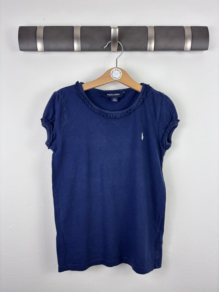 Ralph Lauren Navy T-Shirt 6 Years-Tops-Second Snuggle Preloved