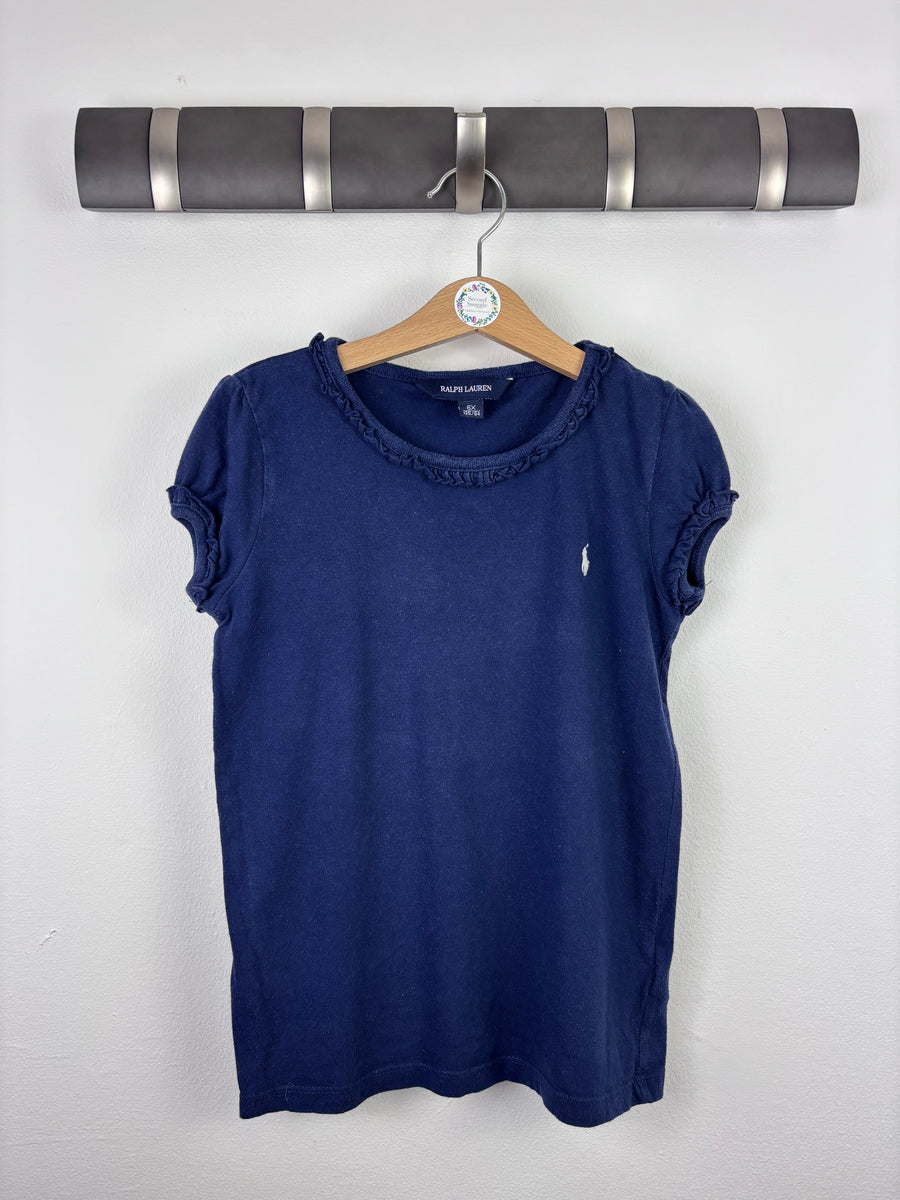 Ralph Lauren Navy T-Shirt 6 Years-Tops-Second Snuggle Preloved