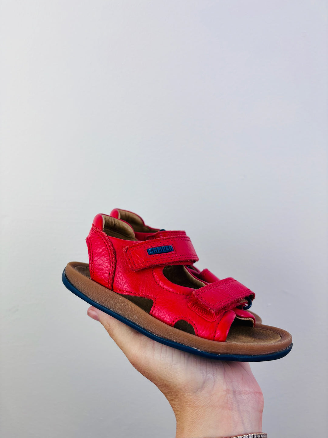 Camper Red Leather Sandals EU 27 UK 9