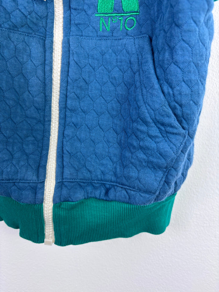 Alba Quilted Zip Hoodie Gilet 98 (2–3 Years)-Gilets-Second Snuggle Preloved