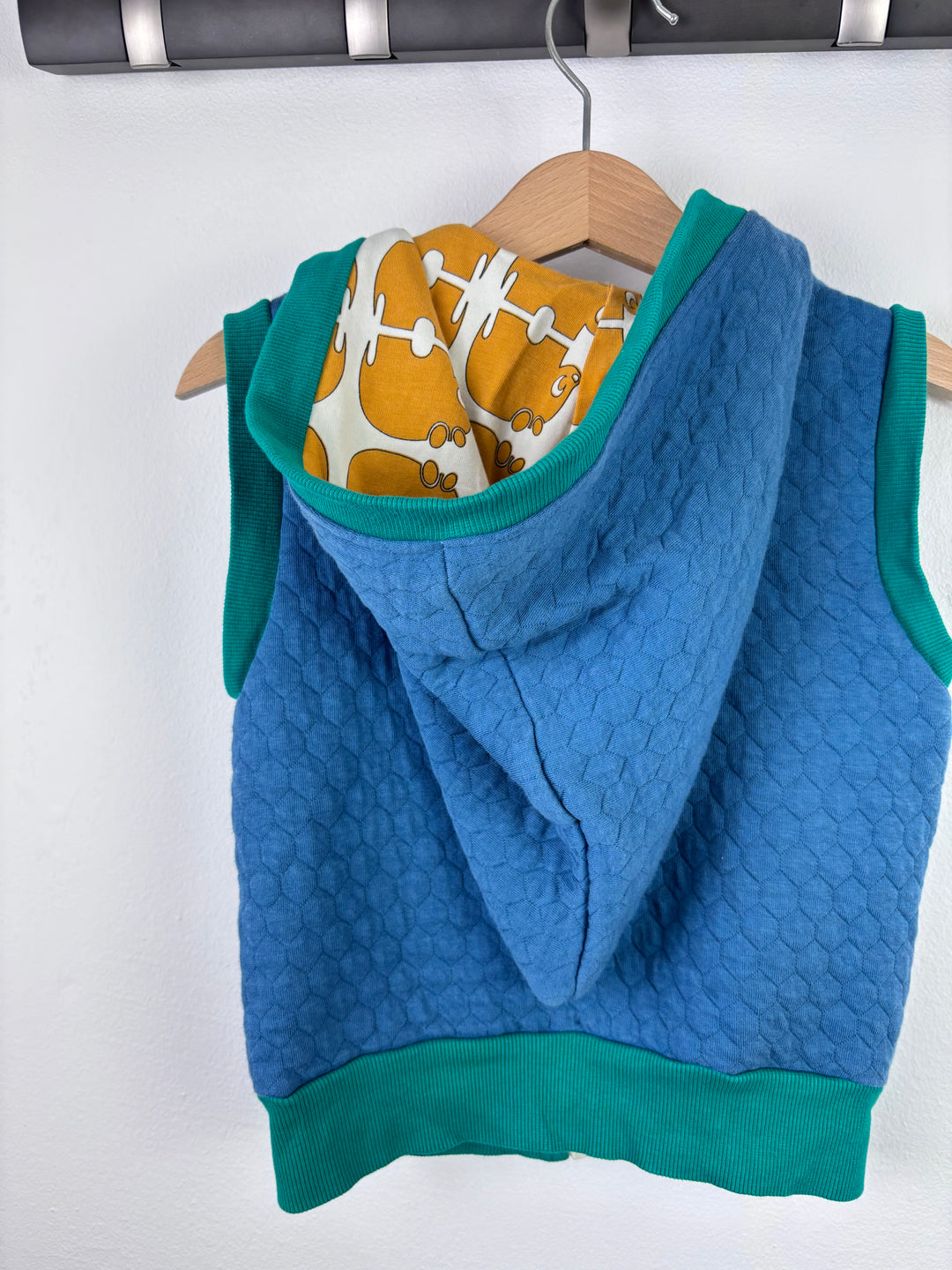 Alba Quilted Zip Hoodie Gilet 98 (2–3 Years)-Gilets-Second Snuggle Preloved