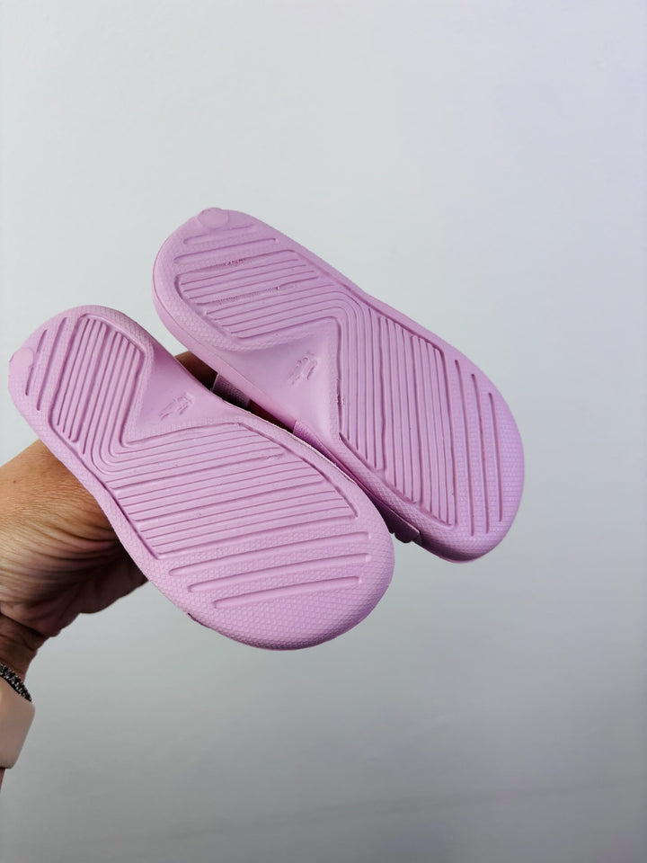 Lacoste Pink Crocodile Baby Slides 6-12 Months