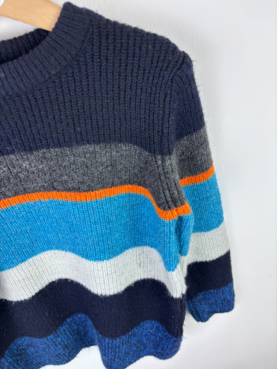 M&S Colour Block Knit Jumper 6–7 Years-Jumpers-Second Snuggle Preloved