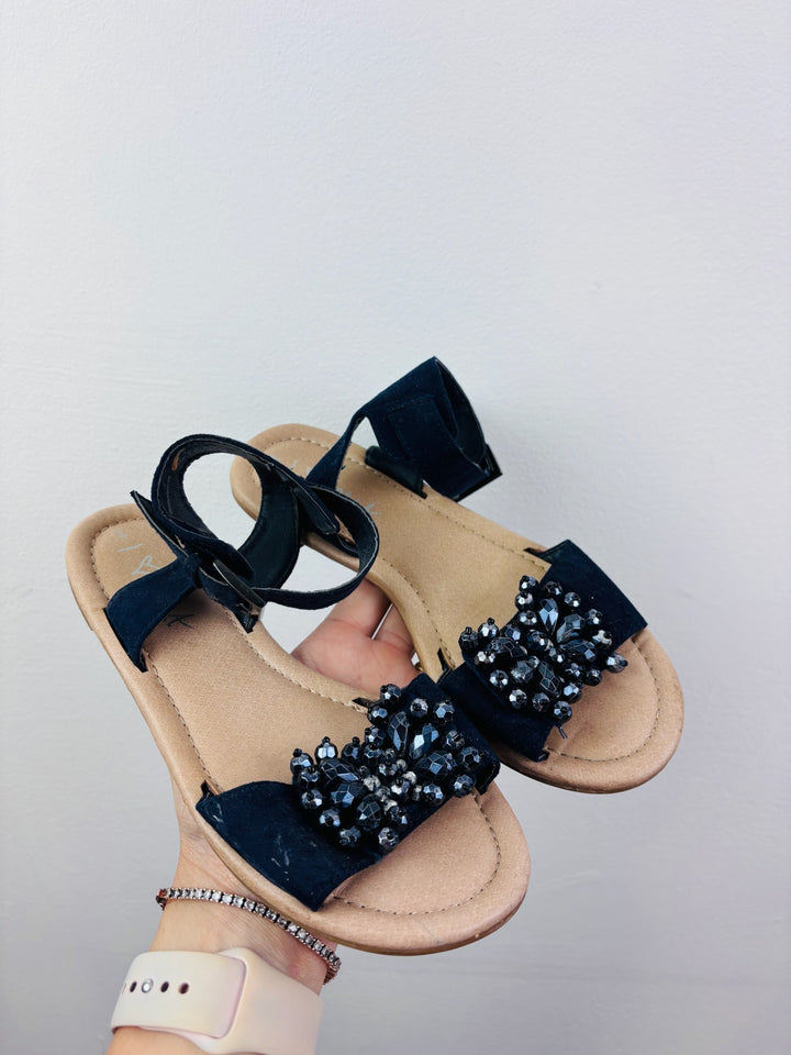 Next Black Jewel Sandals UK 2