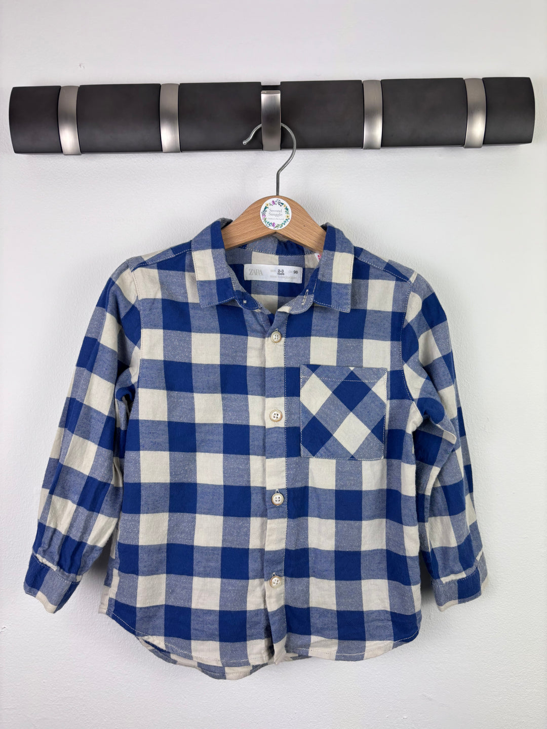 Zara Check Shirt 2–3 Years-Shirts-Second Snuggle Preloved