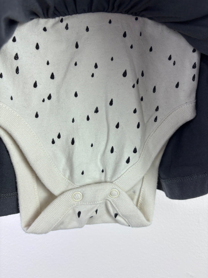 Next Grey Duck Applique Dress Up to 3 Months-Dresses-Second Snuggle Preloved