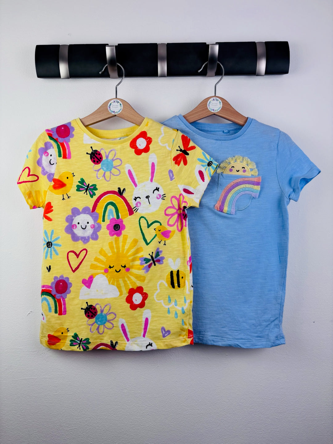 Fred & Flo Colourful 2 Pack T-Shirts 5-6 Years-Tops-Second Snuggle Preloved